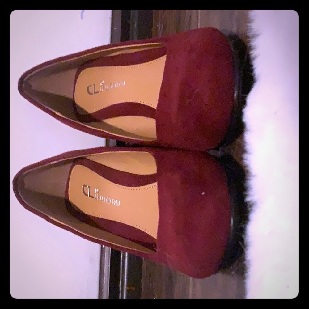Burgundy heels